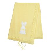 DANDELION Rabbit Shawl / Blanket Lemon